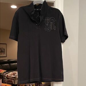 Guess Men's Charcoal Polo Shirt